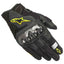 Guantes Alpinestars SMX-1 Air V2 Negros y Amarillos Fluorescentes