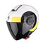CASCO SCORPION EXO-CITY II SHEER BLANCO-NEGRO-AMARILLO
