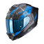 CASCO SCORPION EXO-1500 CARBON AIR PLATTED NEGRO / AZUL