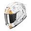 CASCO SCORPION EXO-1500 AIR APUS BLANCO / GRIS / DORADO