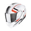 CASCO SCORPION EXO-930 EVO ARDENS BLANCO MATE-NEGRO-ROJO