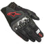 Guantes Alpinestars SMX-1 Air V2 Negros y Rojos Fluorescentes