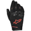 Guantes Alpinestars SP XZ WP Negros y Rojos Fluorescentes