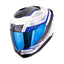 CASCO SCORPION EXO-391 LEO BLANCO / AZUL