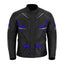 CHAQUETA DE MOTO TEXTILE MZONE NEKMA NEGRO / AZUL