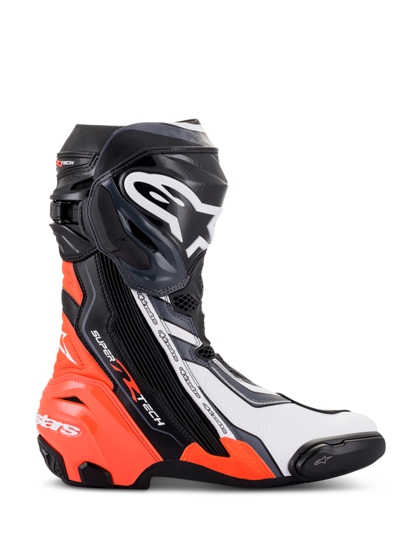 Botas Supertech R Negro Rojo Fluo Blanco Gris
