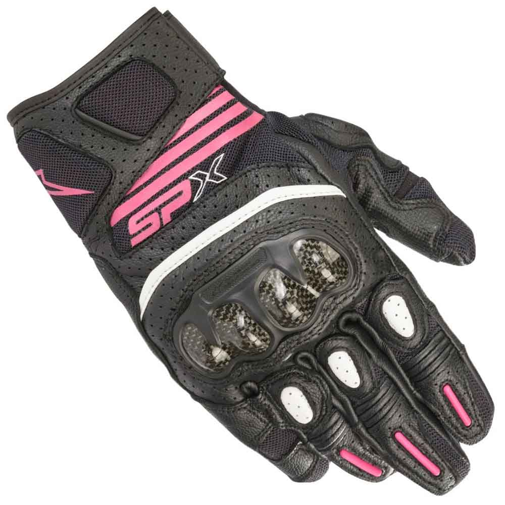 Guantes Deportivos de Moto Alpinestars para Mujer Negros y Fucsia Imagen principal del producto