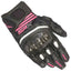 Guantes Deportivos de Moto Alpinestars para Mujer Negros y Fucsia