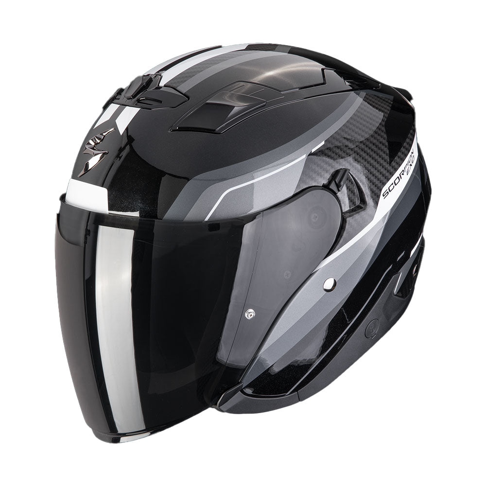 CASCO SCORPION EXO-230 HIPE NEGRO-PLATA Imagen principal del producto
