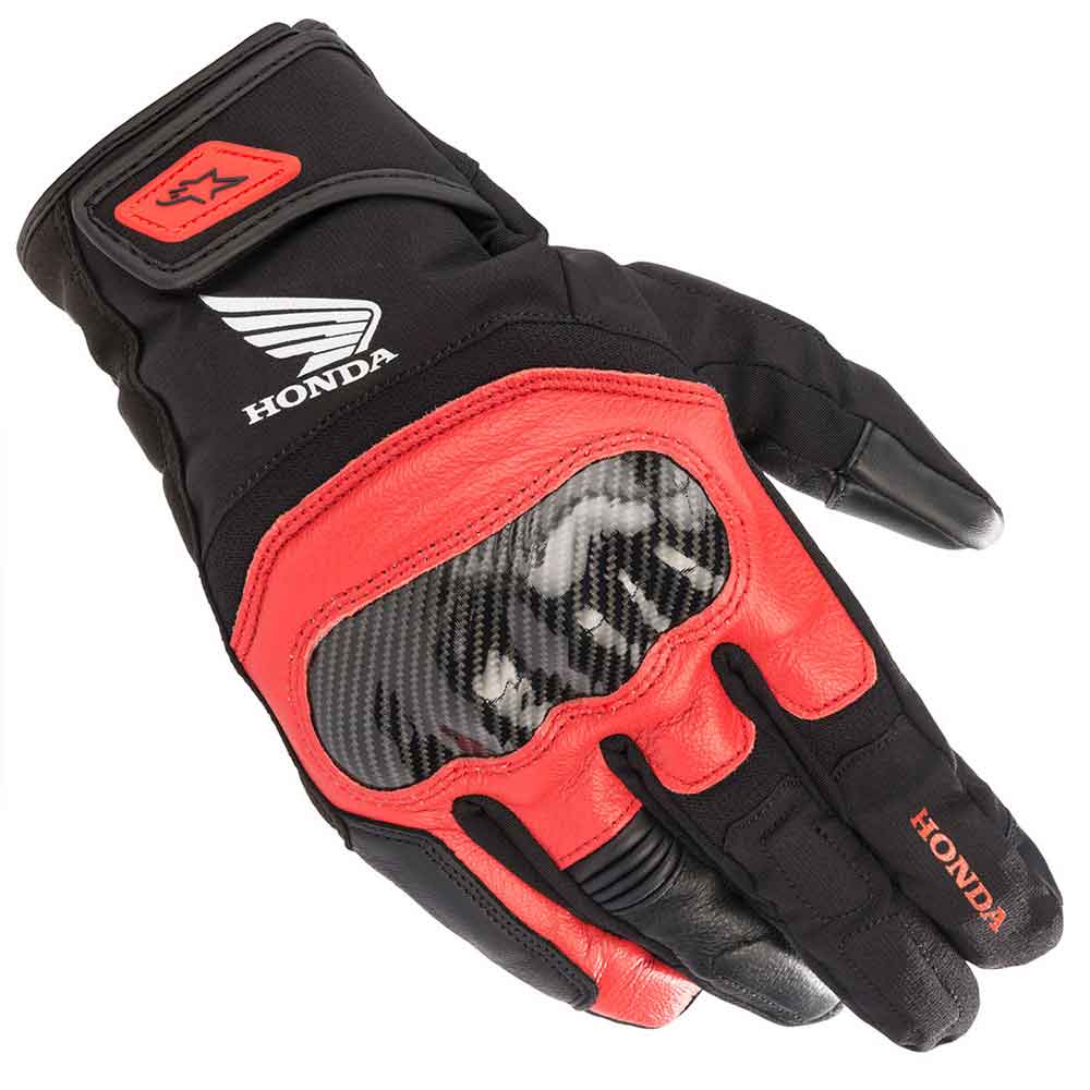 Guantes Alpinestars Honda SMX Z Drystar Negros y Rojos Imagen principal del producto