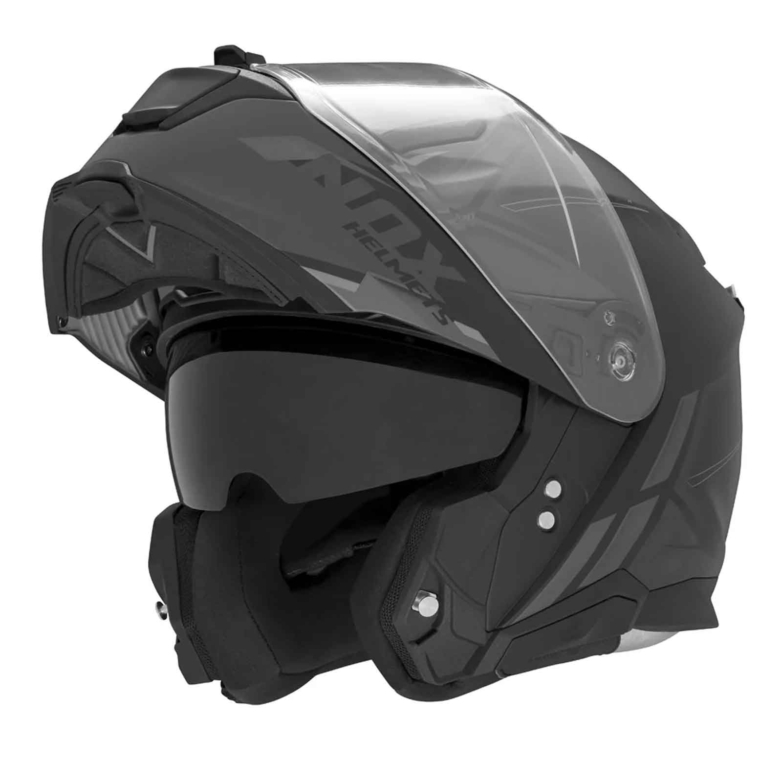 Casco Modular NOX N967 Conquer  Neg / Gris
