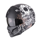 CASCO SCORPION EXO-COMBAT II GENESIS NEGRO MATE-BLANCO-ORO
