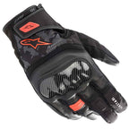 Guantes Alpinestars SMX Z Drystar Negros y Rojos Fluorescentes