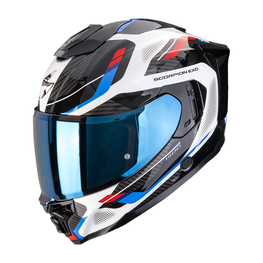 CASCO SCORPION EXO-1500 AIR SLEEK BLANCO / ROJO / AZUL Imagen principal del producto