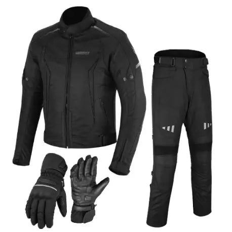 Pack de Moto TR para Hombre: Chaqueta, Guantes y Pantalón