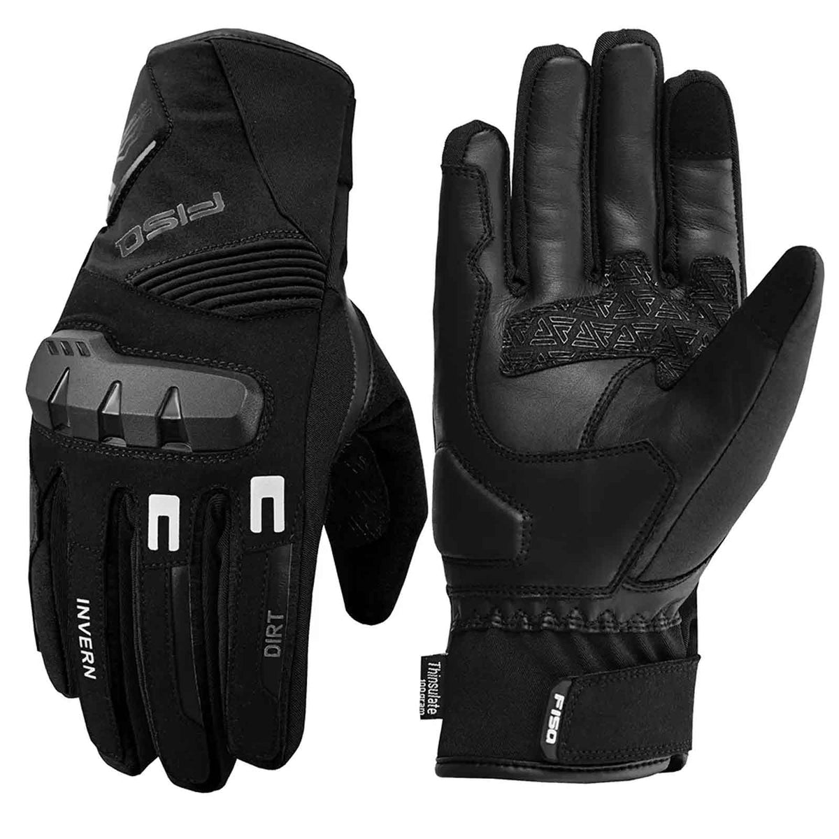 Guantes de Moto Fisa Dirt de Invierno – Negro Imagen principal del producto