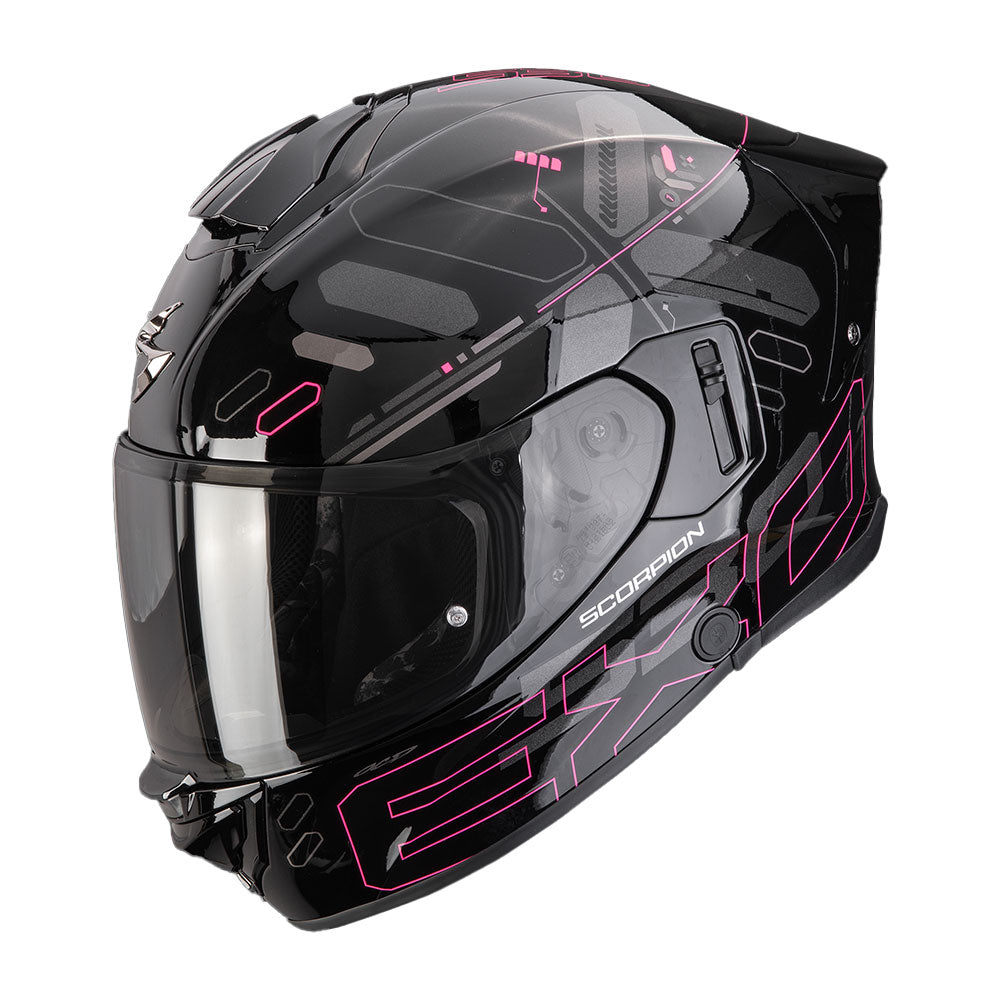 CASCO SCORPION EXO-530 AIR FOND NEGRO / PINK