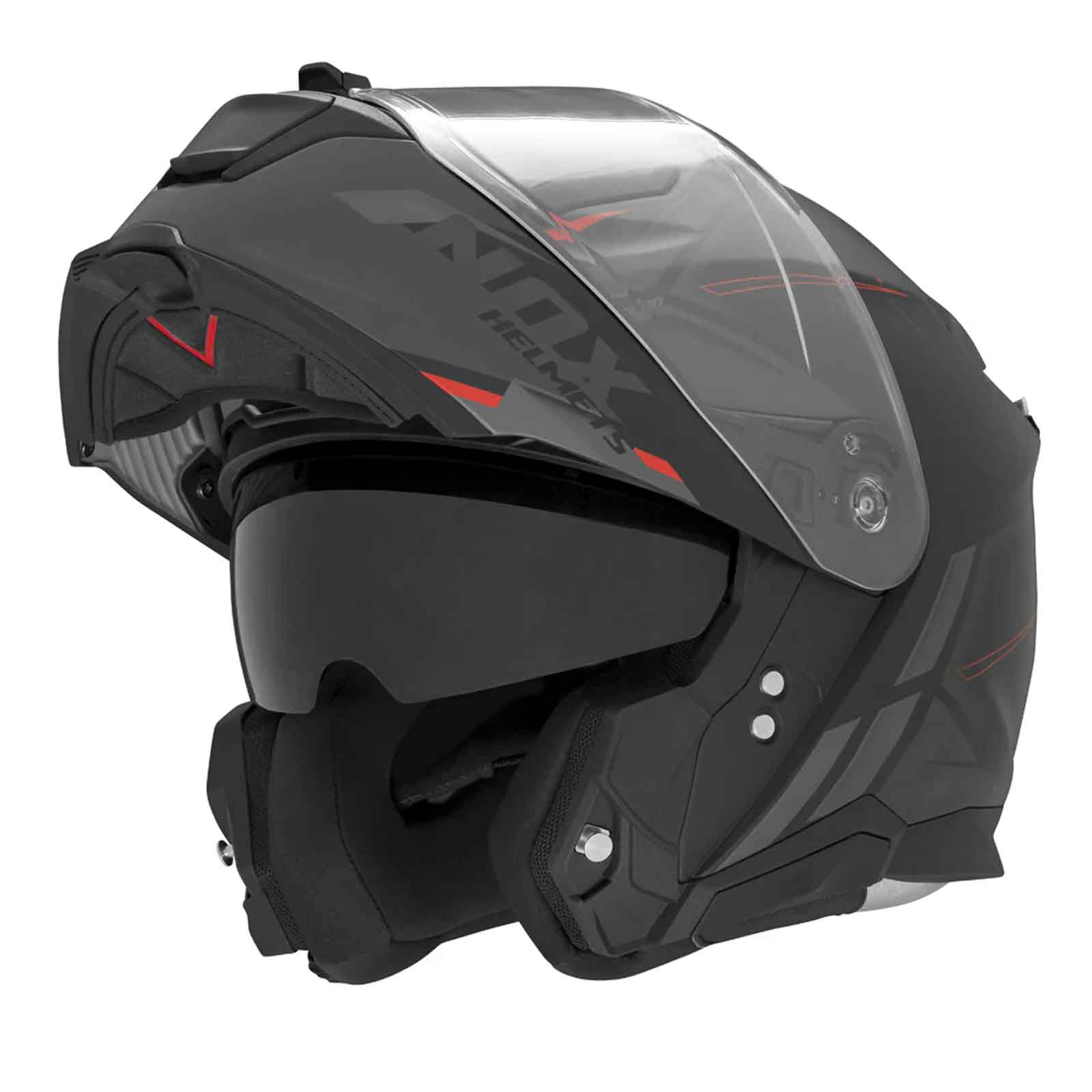 Casco Modular NOX N967 Conquer Neg / Rojo Imagen secundaria del producto