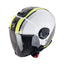 CASCO SCORPION EXO-CITY II VEL BLANCO-AMARILLO NEÓN