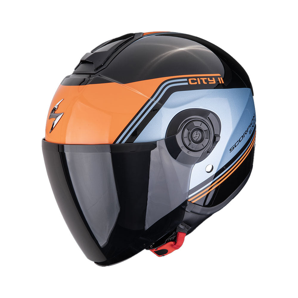 CASCO SCORPION EXO-CITY II VITA NEGRO-AZUL-NARANJA Imagen principal del producto