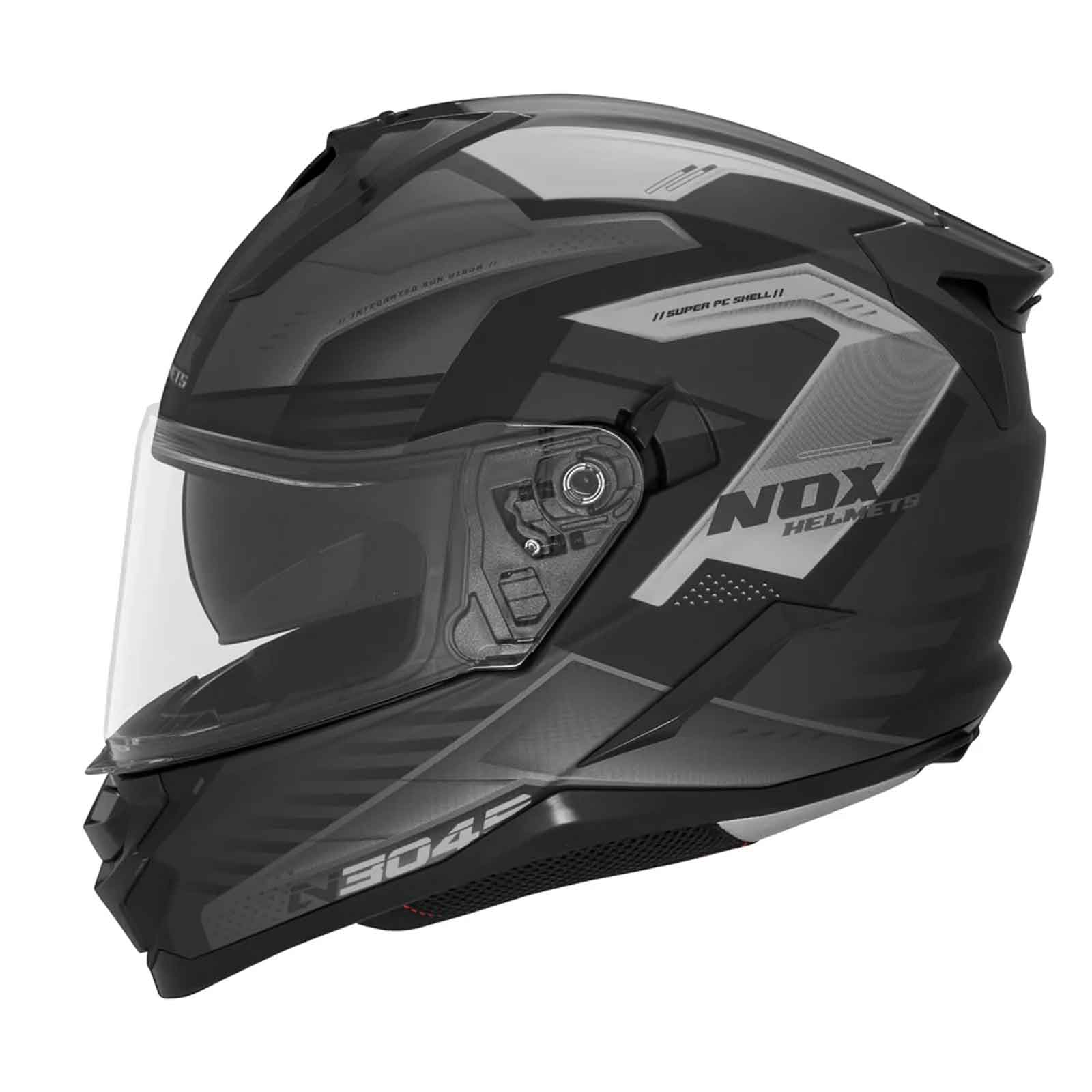 REVO N304-S CASCO INTEGRAL, NEGRO MATE Y AMARILLO Imagen principal del producto