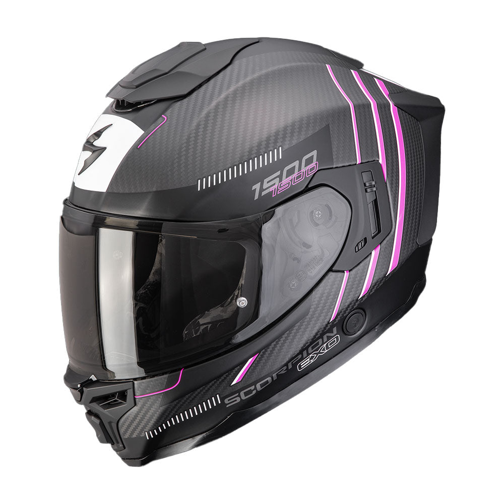 CASCO SCORPION EXO-1500 CARBON AIR ZITY NEGRO / PINK Imagen principal del producto
