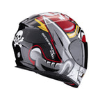 CASCO SCORPION EXO-491 PIRATE NEGRO / ROJO
