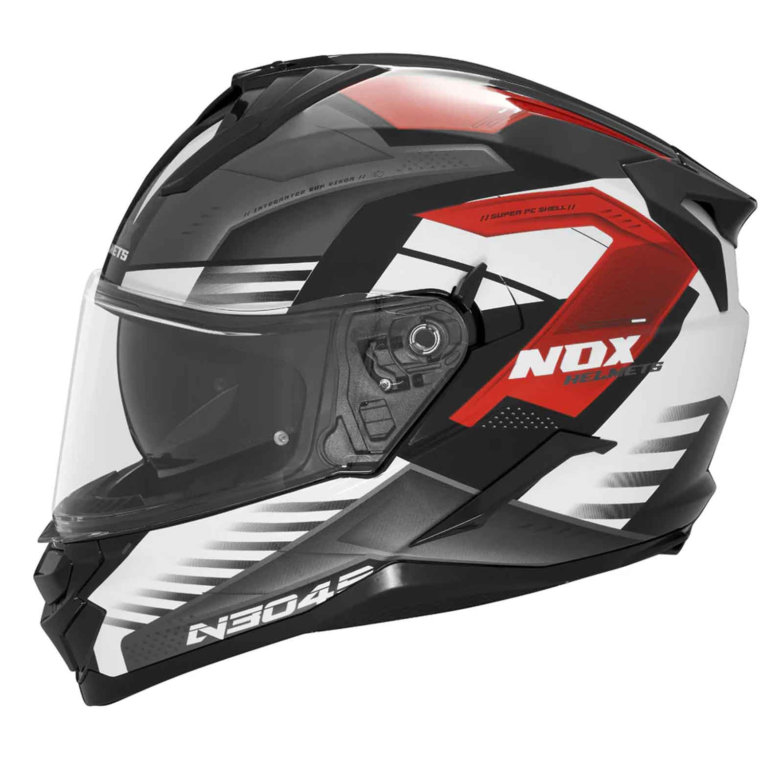 REVO N304-S Casco Integral: Negro Mate y Amarillo Imagen principal del producto