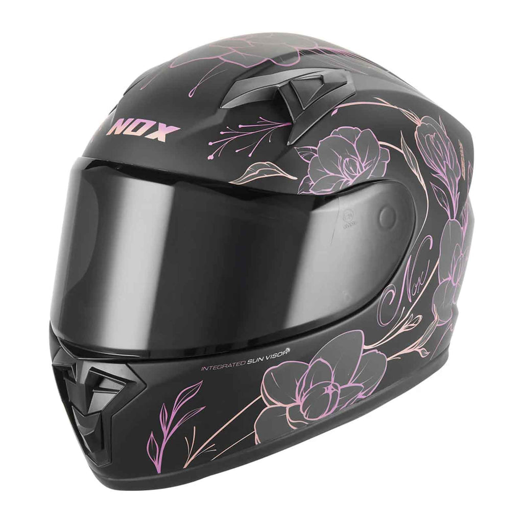 Casco integral infantil NOX N731, verde primavera mate
