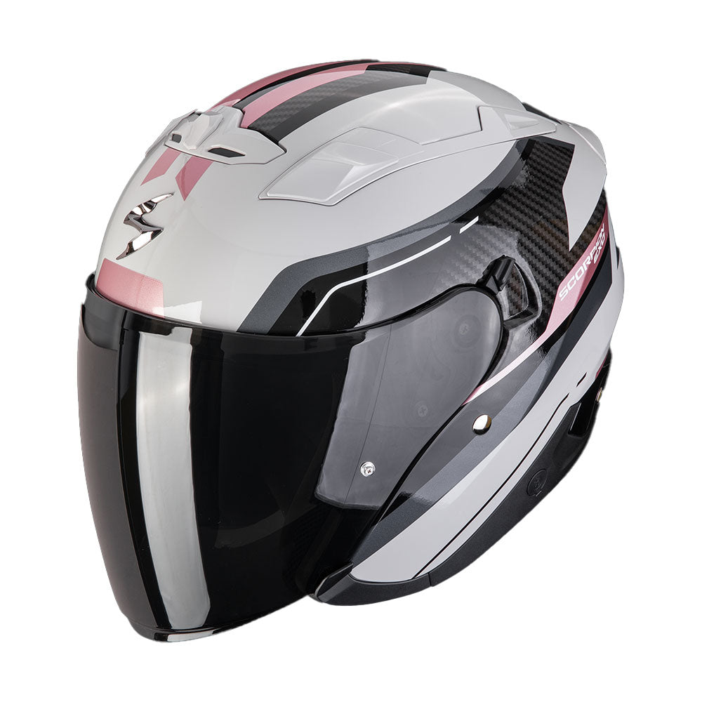 CASCO SCORPION EXO-230 HIPE GRIS-ROSA