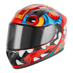 Casco integral infantil NOX N731 Scrappy, rojo brillante