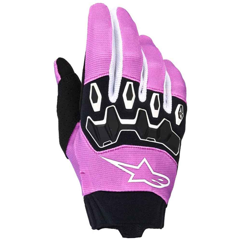 Guantes Alpinestars Stella Full Bore V2 Lady Blanco / Rosa Fluorescente / Negro 2026