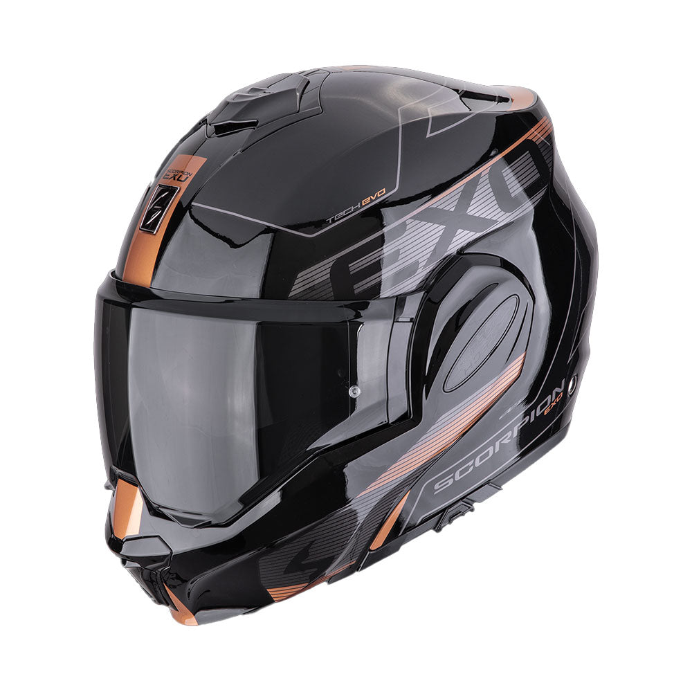 CASCO SCORPION EXO-TECH EVO TRAVELLER NEGRO-COBRE Imagen principal del producto