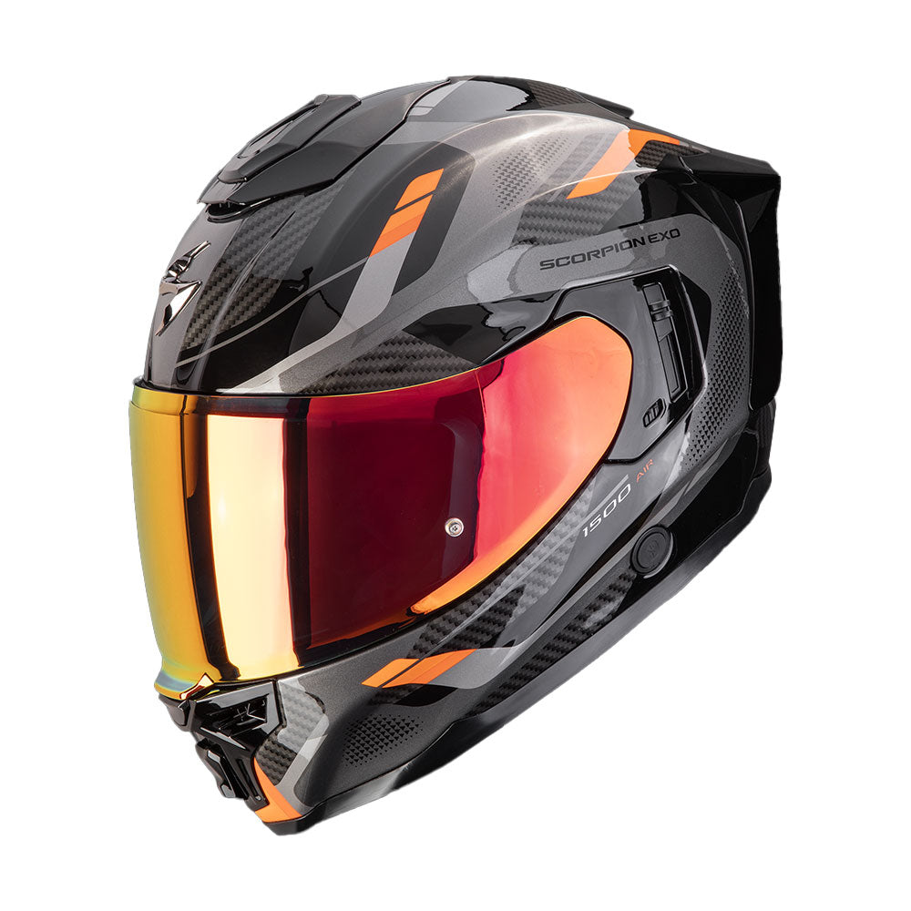 CASCO SCORPION EXO-1500 AIR SLEEK NEGRO / NARANJA
