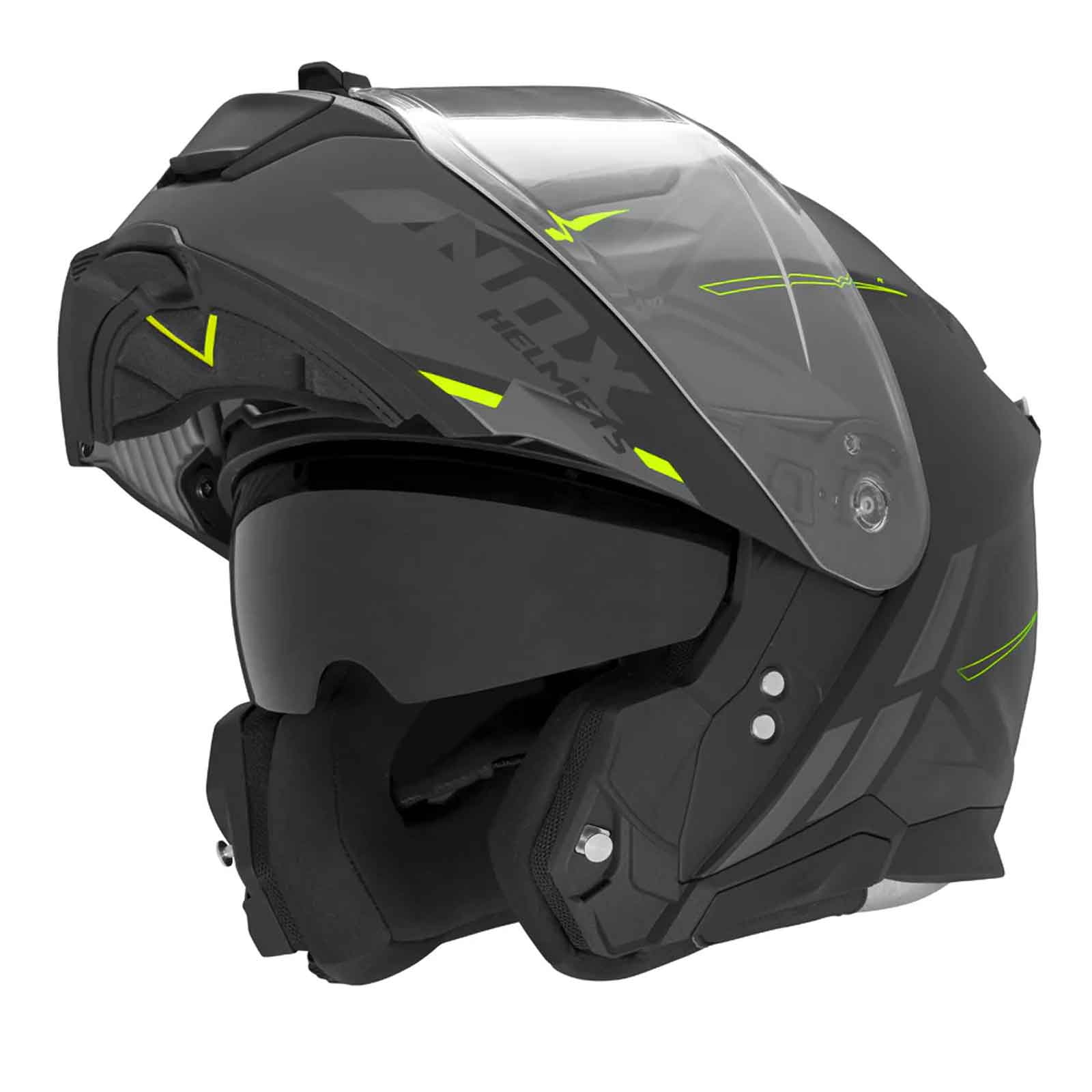 Casco Modular NOX N967 Conquer  Neg / Flou Imagen secundaria del producto