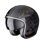 CASCO SCORPION BELFAST EVO CARBON ZIPPY NEGRO-DORADO