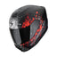 CASCO SCORPION EXO-391 WOLF NEGRO / ROJO