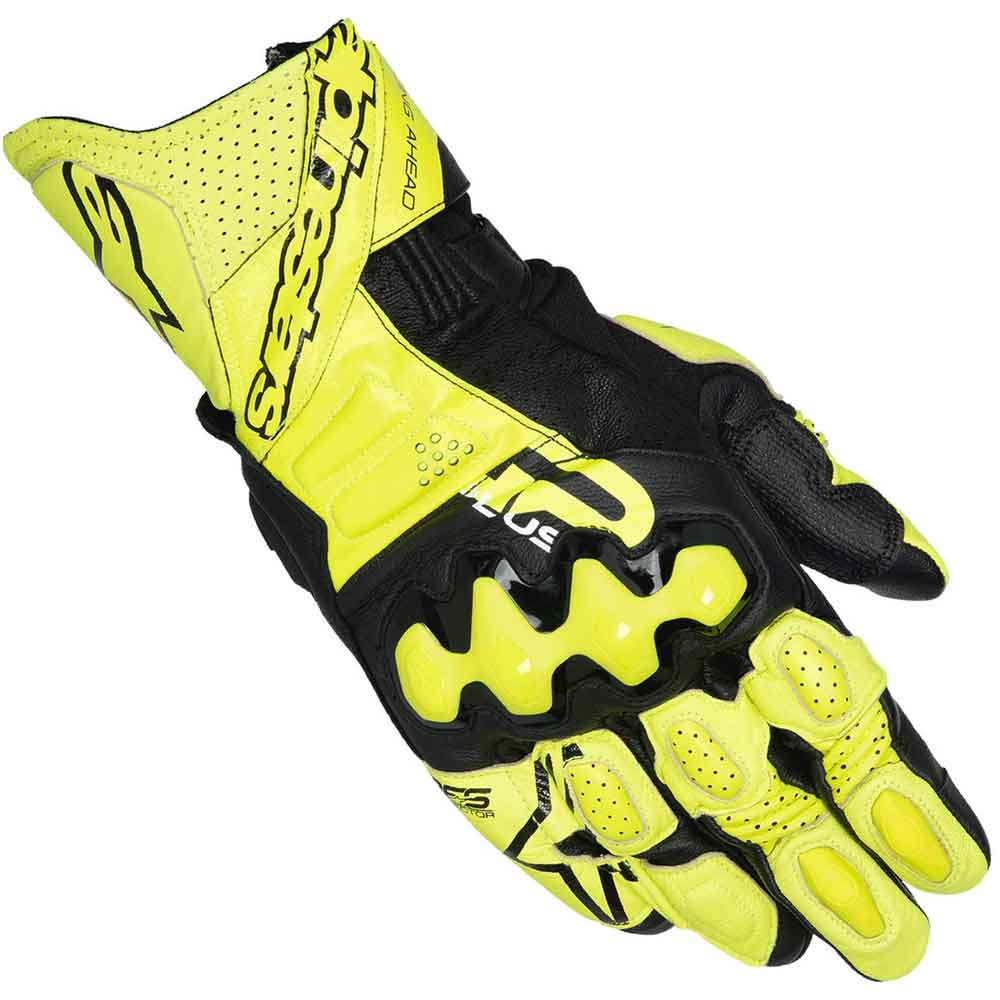 Guantes Alpinestars GP Plus R V3 Amarillo Fluorescente y Negros Imagen principal del producto