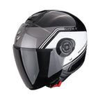 CASCO SCORPION EXO-CITY II VITA NEGRO METÁLICO-BLANCO