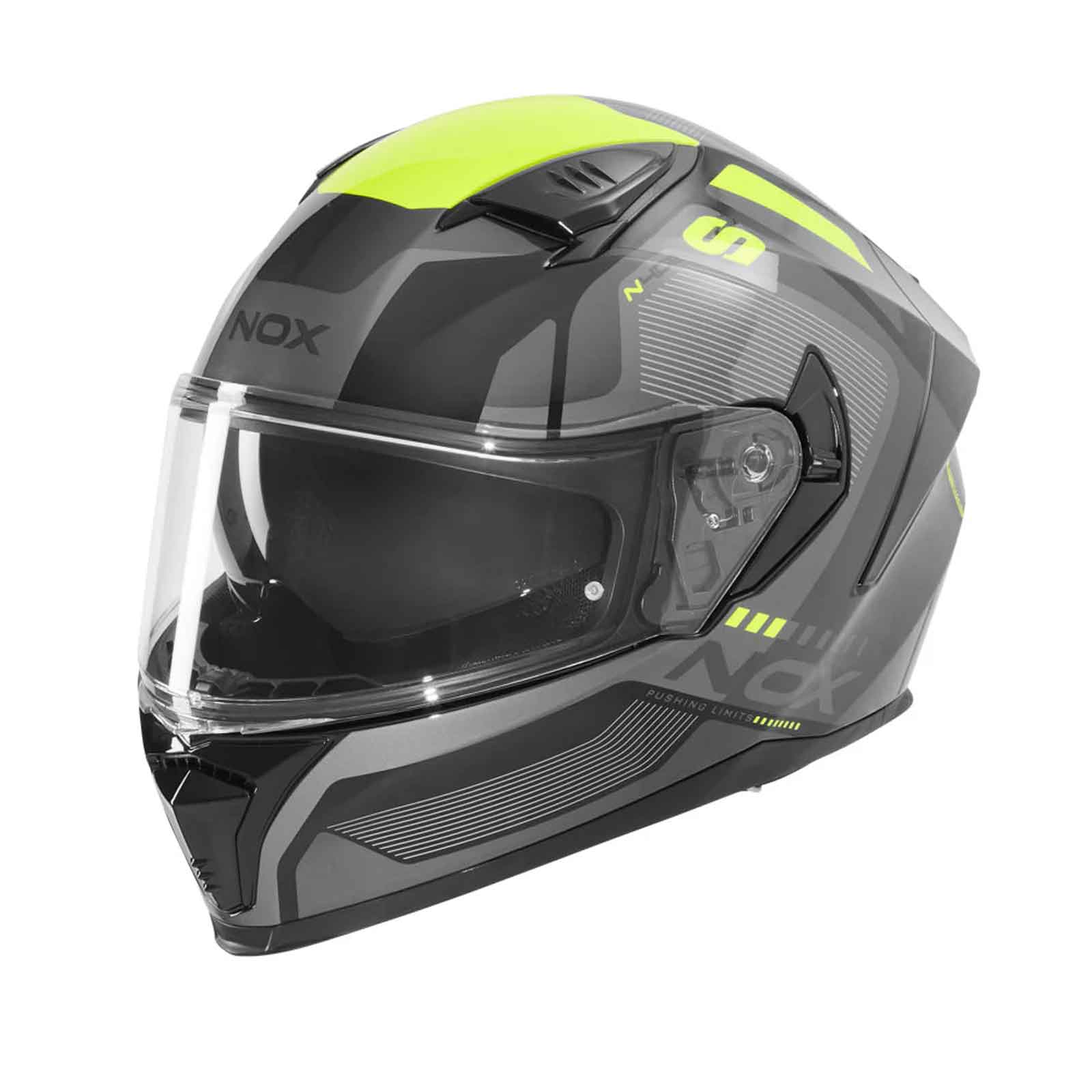CASCO INTEGRAL NOX MENTOR N402 NEGRO AMARILLO Imagen principal del producto