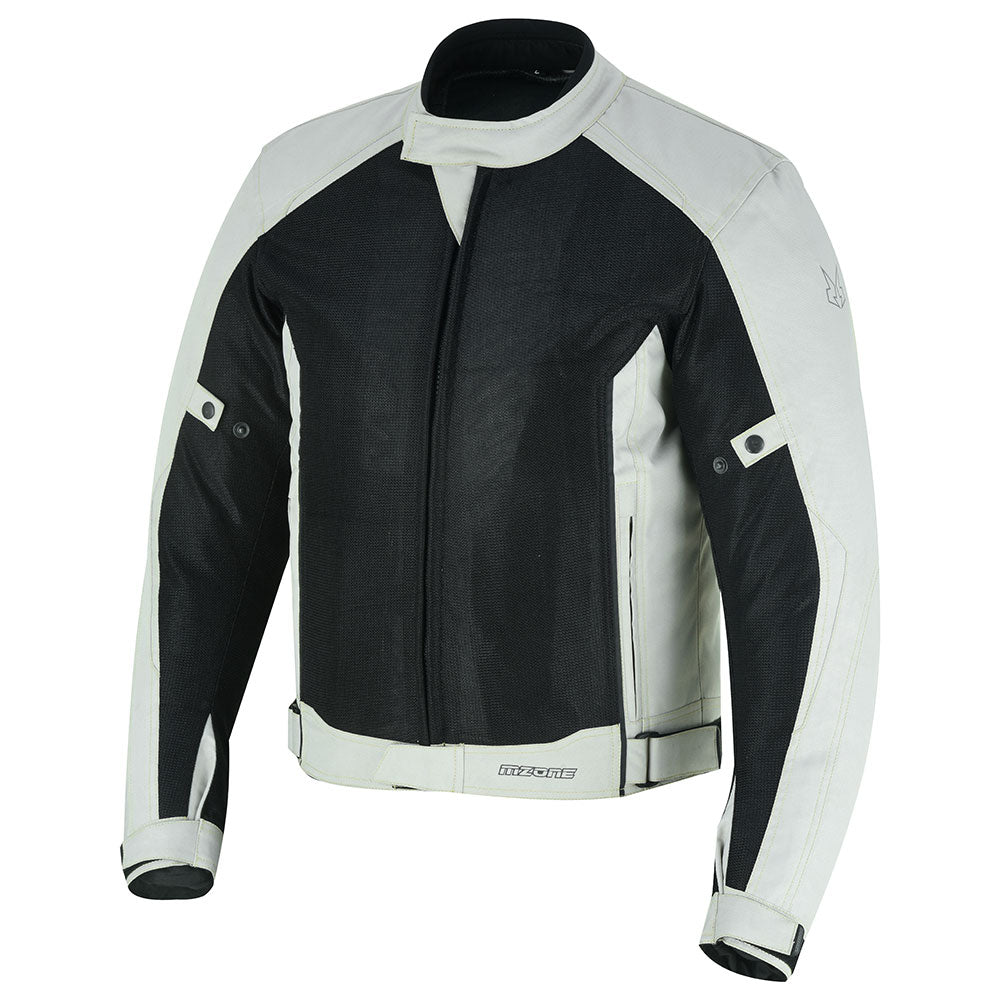 CHAQUETA DE MOTO TEXTILE MZONE ASHTON GRIS SUMMER