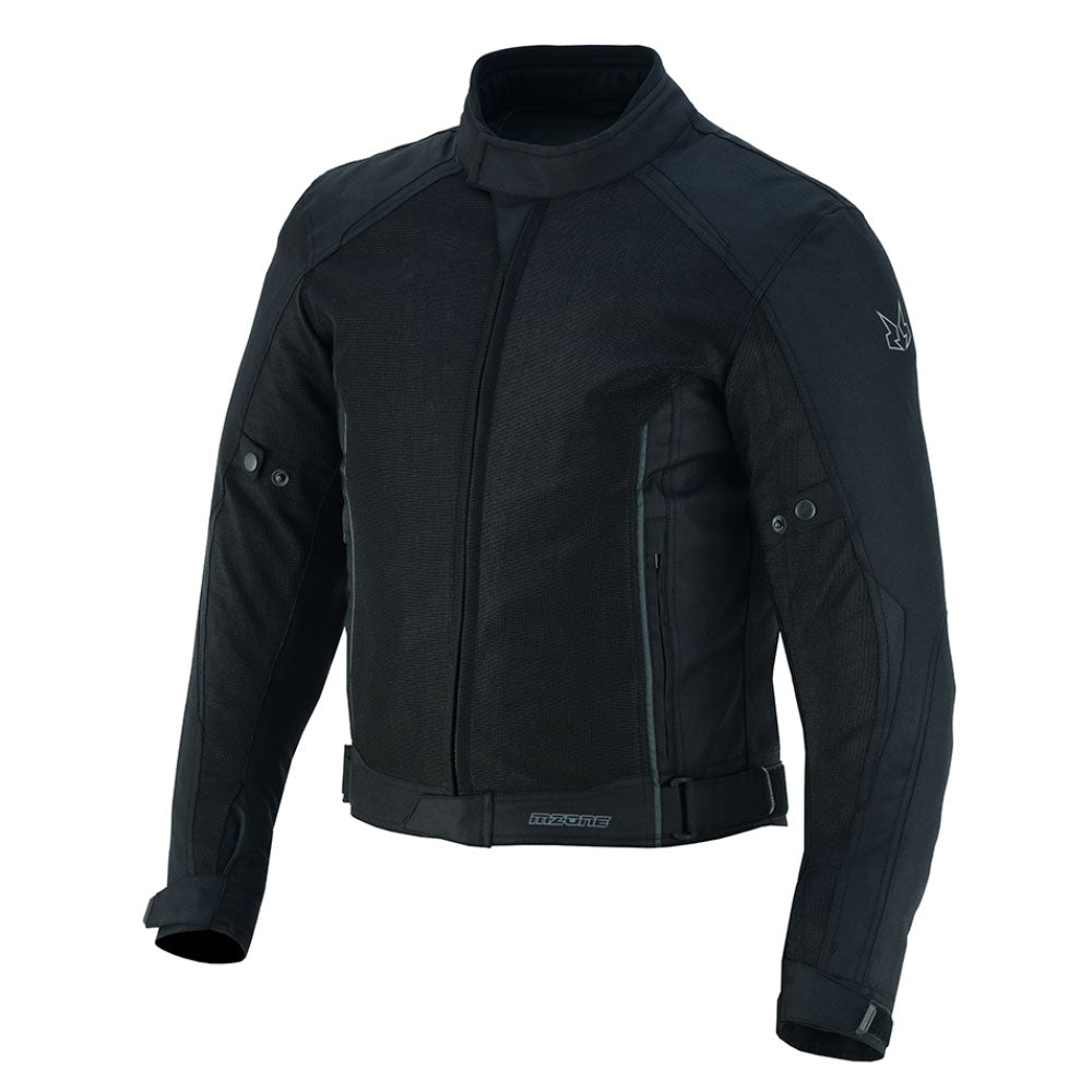 CHAQUETA DE MOTO TEXTILE MZONE ASHTON NEGRO SUMMER