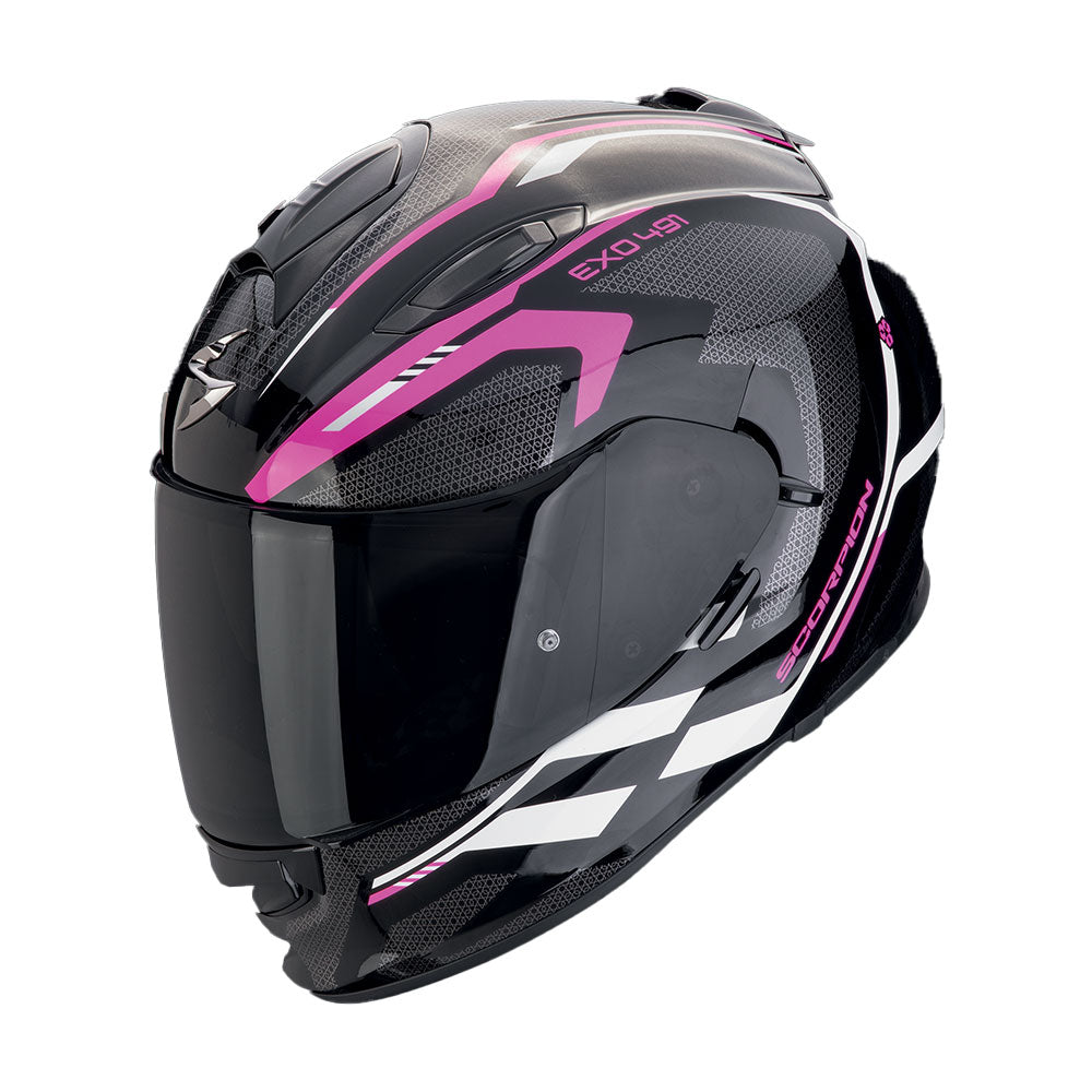 CASCO SCORPION EXO-491 KRIPTA NEGRO / PINK