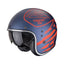 CASCO SCORPION BELFAST EVO DAWG AZUL MATE-ROJO