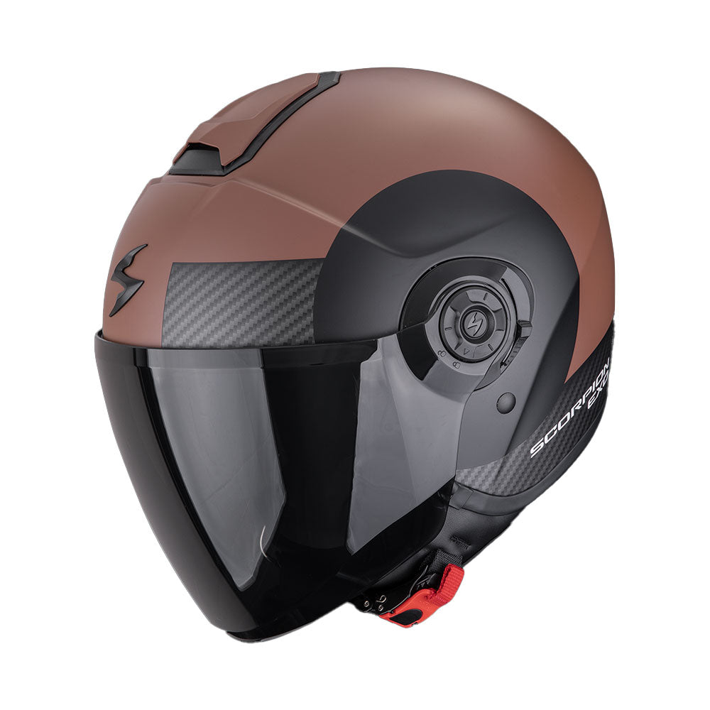 CASCO SCORPION EXO-CITY II SHEER MARRÓN MATE-NEGRO