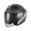 Casco Jet NOX N130 Ekto, Negro Mate/Plata