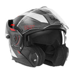 NOX Casco Abatible Premium Spinner ARK Blanco / Rojo / Negro