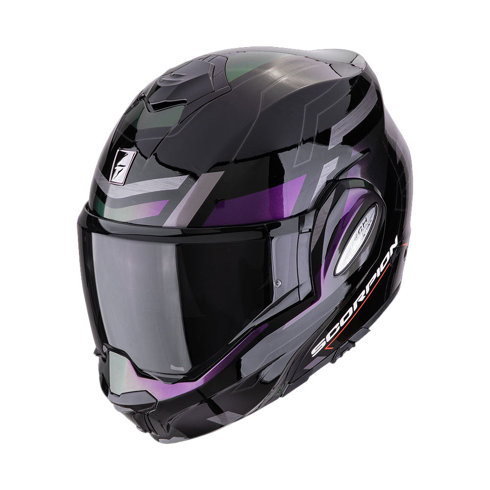 CASCO SCORPION EXO-TECH EVO CONQUER CAMALEÓN NEGRO