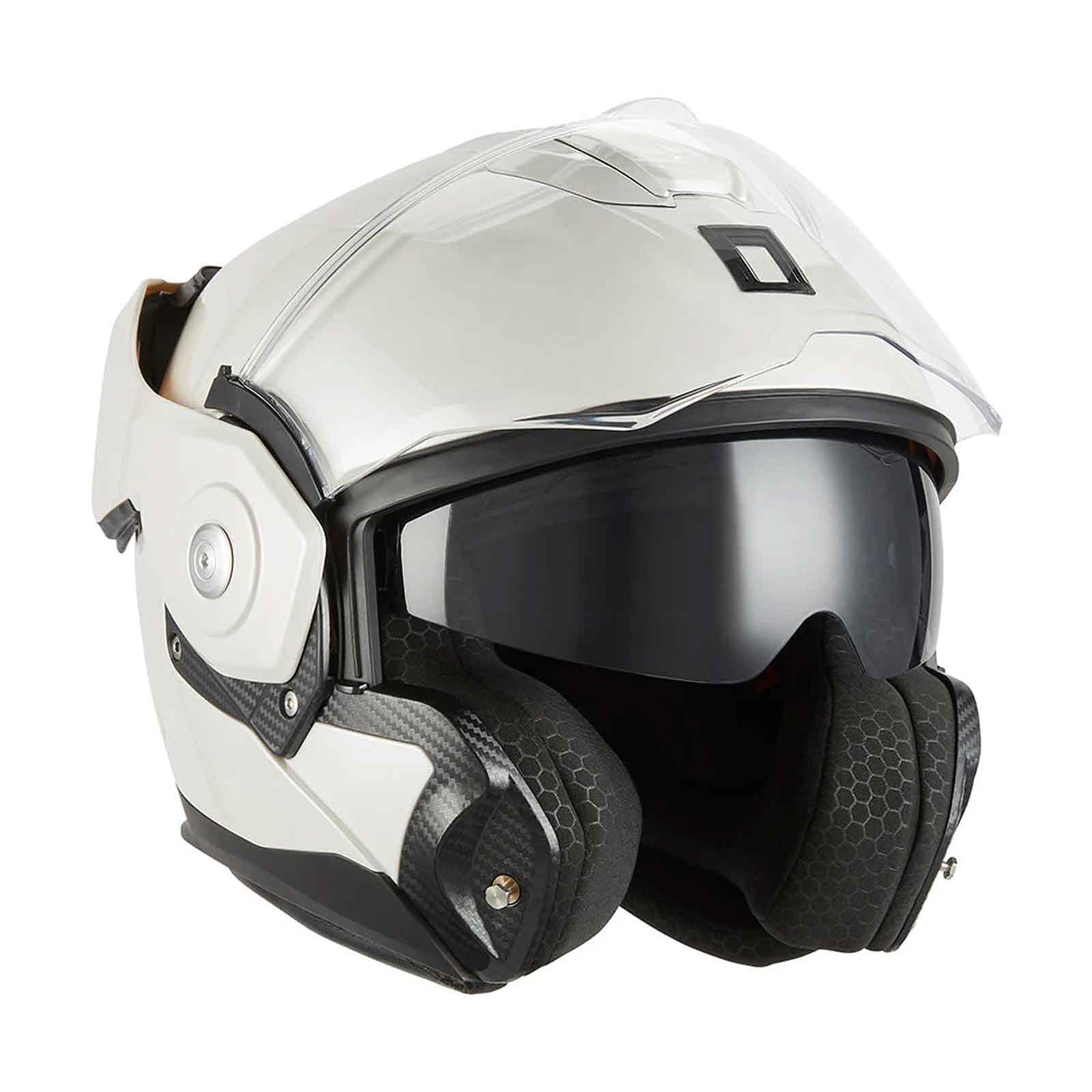 Casco Abatible NOX Premium Spinner Blanco Perla Imagen principal del producto