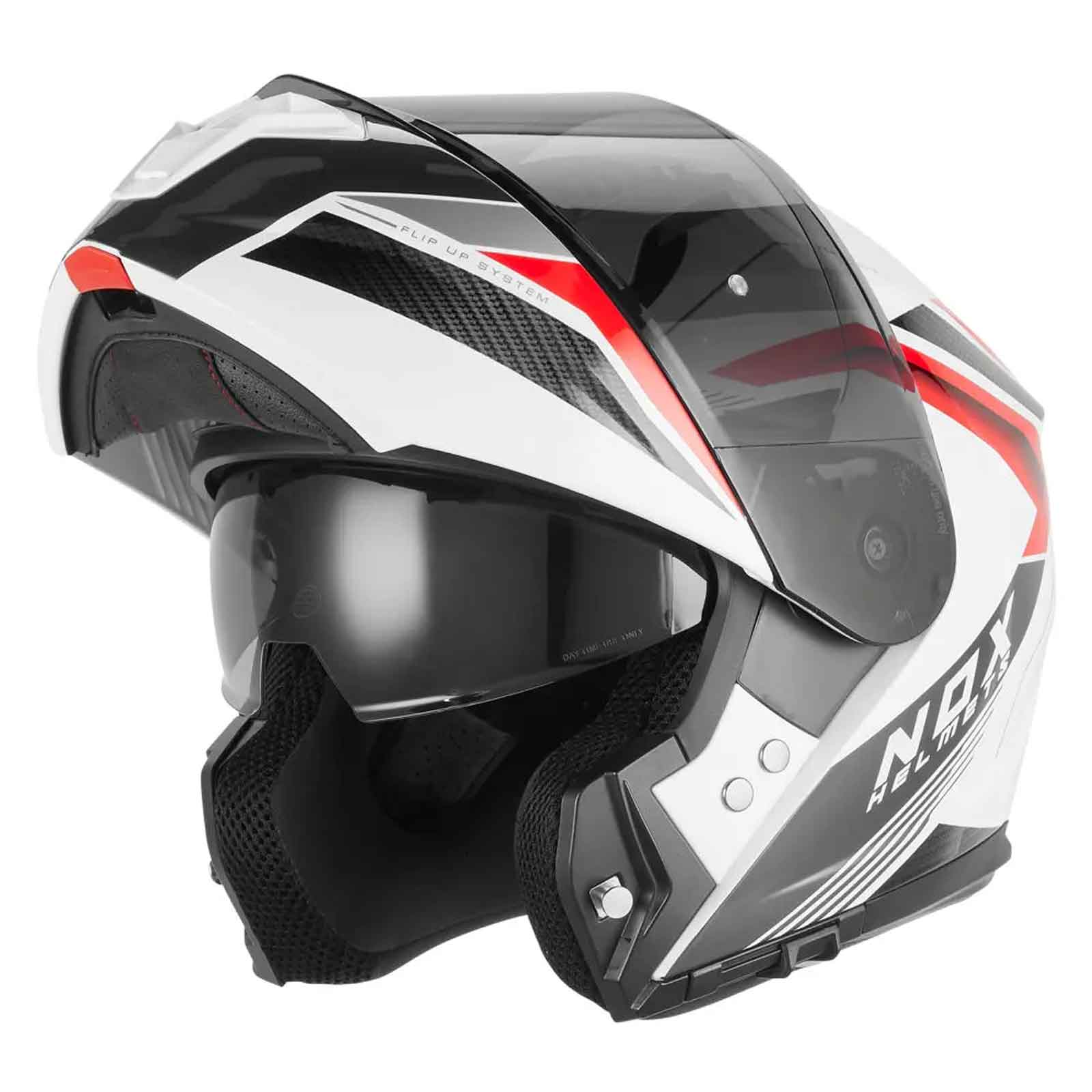 Casco Modular NOX N968 SHIFT Blanco / Rojo Imagen secundaria del producto